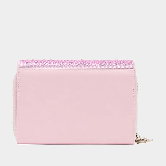 Betsey Johnson Kitsch Candy Hearts Wallet On Chain Pink Pink NWT - Picture 2 of 12